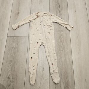 Kyte BABY Footed Pajamas, Bunny, Carrot, 6-12 Months
